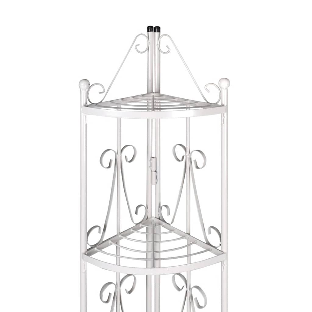 Vidaxl Winkelpflanzenregal Romy (white)