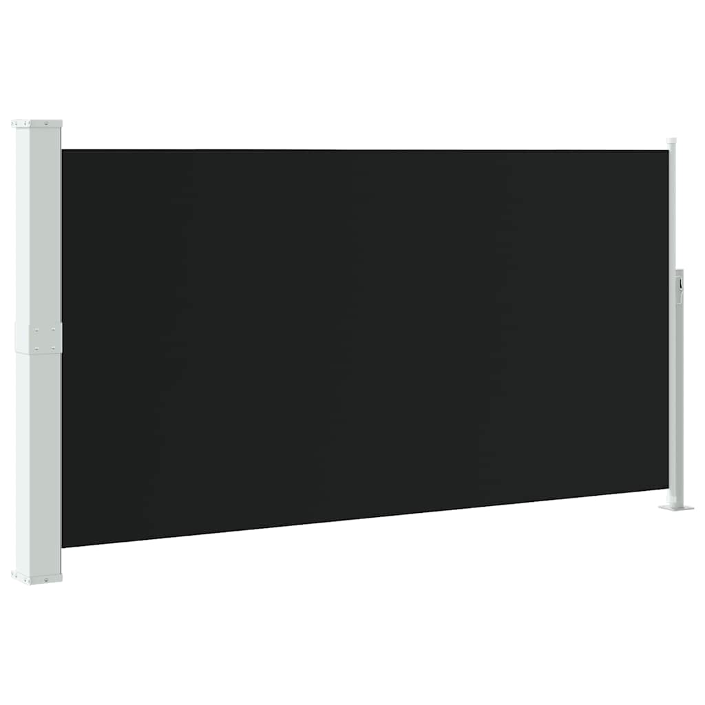Vidaxxl Windschutzmittel ausziehbar 160 x 300 cm schwarz