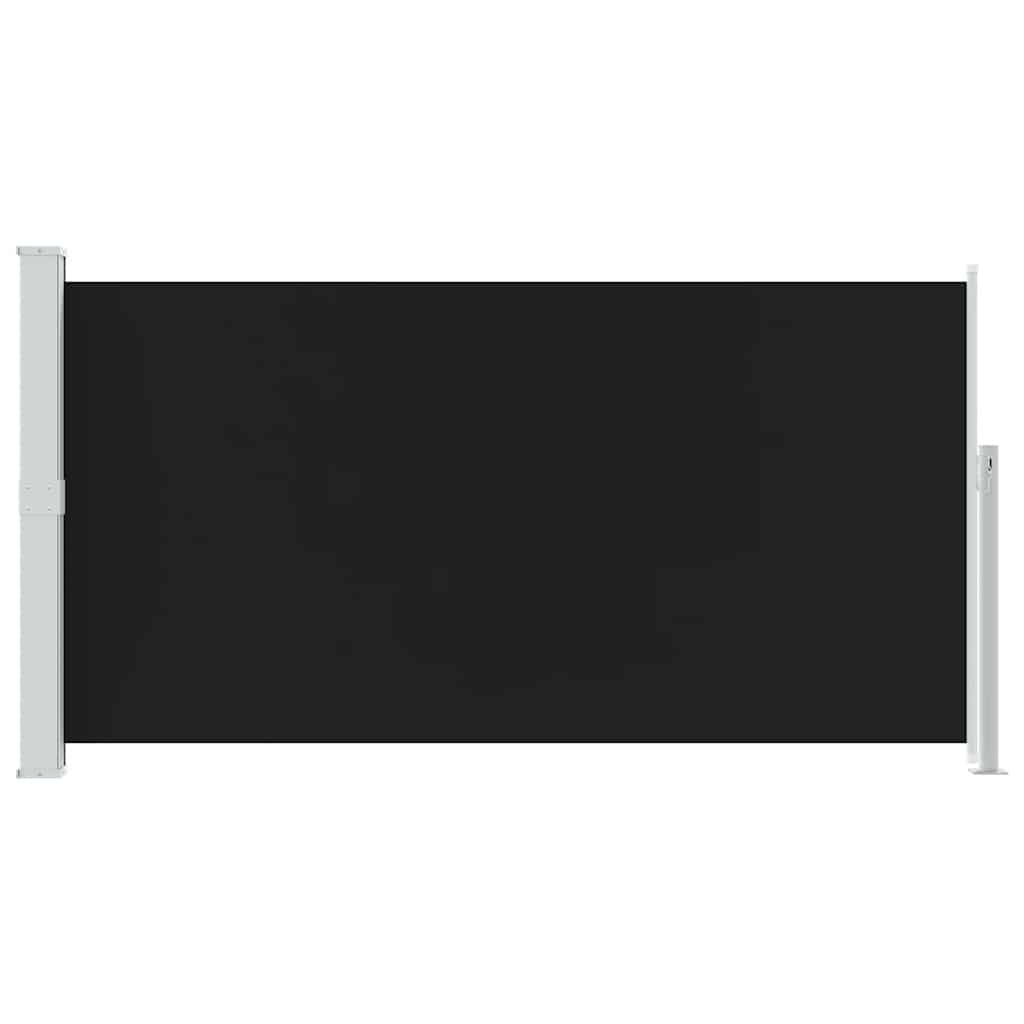 Vidaxxl Windschutzmittel ausziehbar 160 x 300 cm schwarz