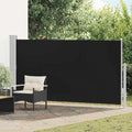 Vidaxxl Windschutzmittel ausziehbar 160 x 300 cm schwarz