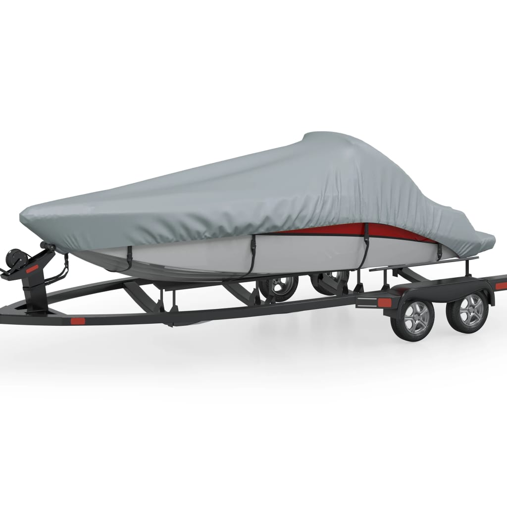 VidaXL Bootsabdeckung grau 427-488 cm (Länge) 173 cm (Breite)