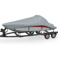 VidaXL Bootsabdeckung grau 427-488 cm (Länge) 173 cm (Breite)