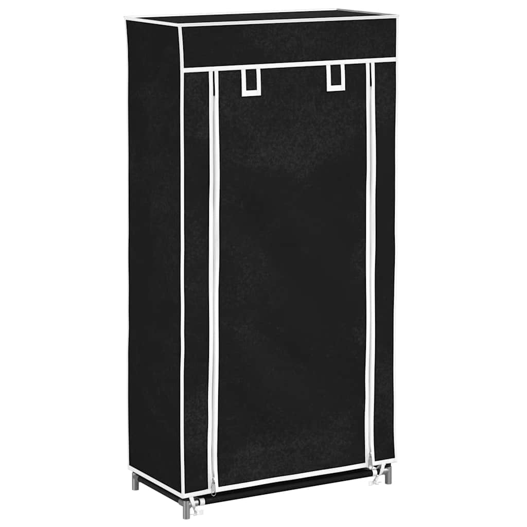 VidaXL Schuhschrank mit Abdeckung 58x28x106 Stoff Schwarz