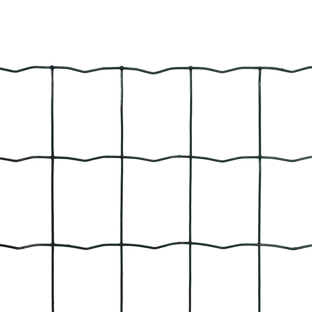 Vidaxx Zaun 10x1,0 m Stahlgrün