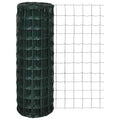 Vidaxl euro hek 25x0,8 m staal groen