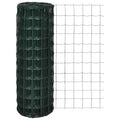 Vidaxl euro hek 25x1,2 m staal groen