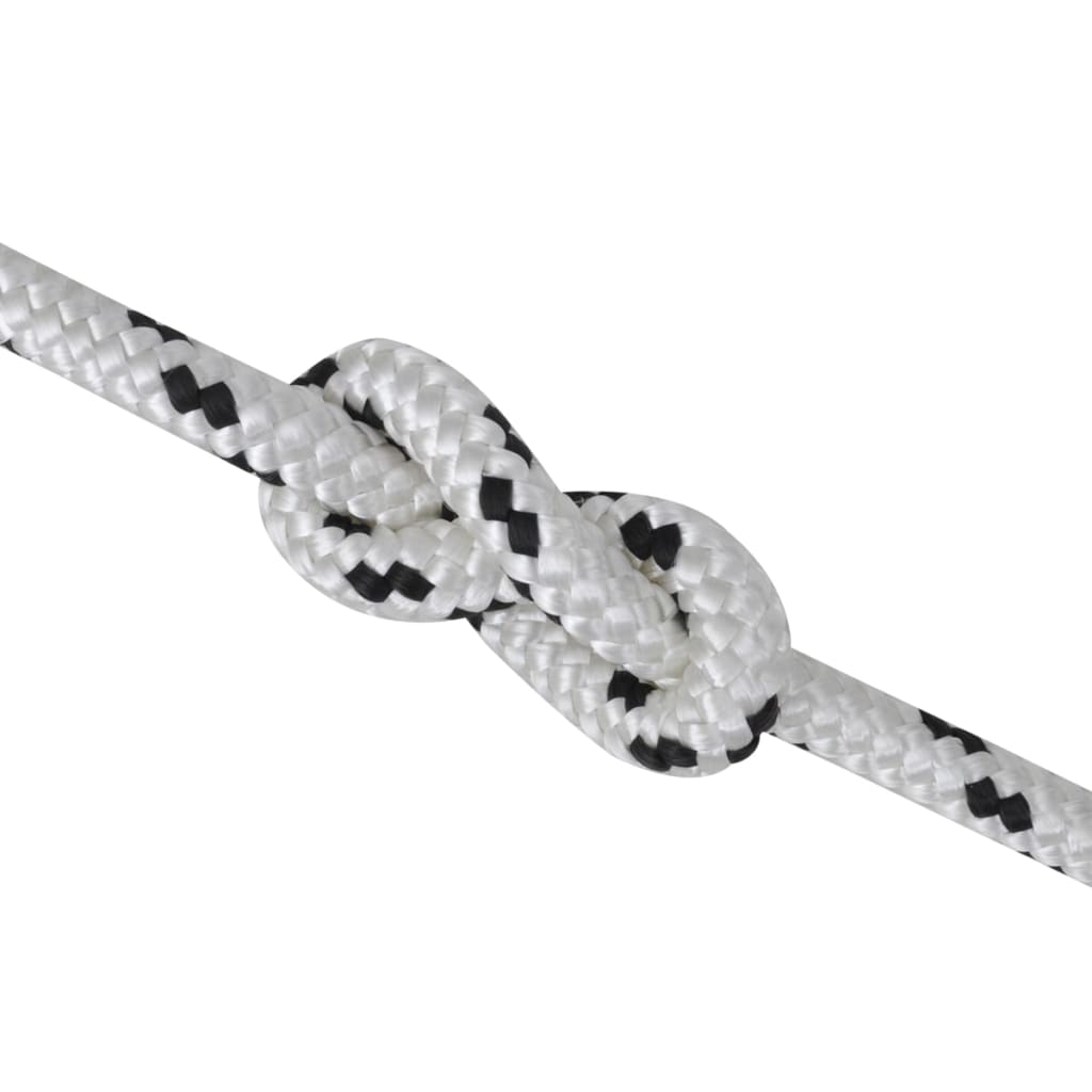 VidaXL Polyester-Geflecht-Bootsseil 10 mm x 50 m