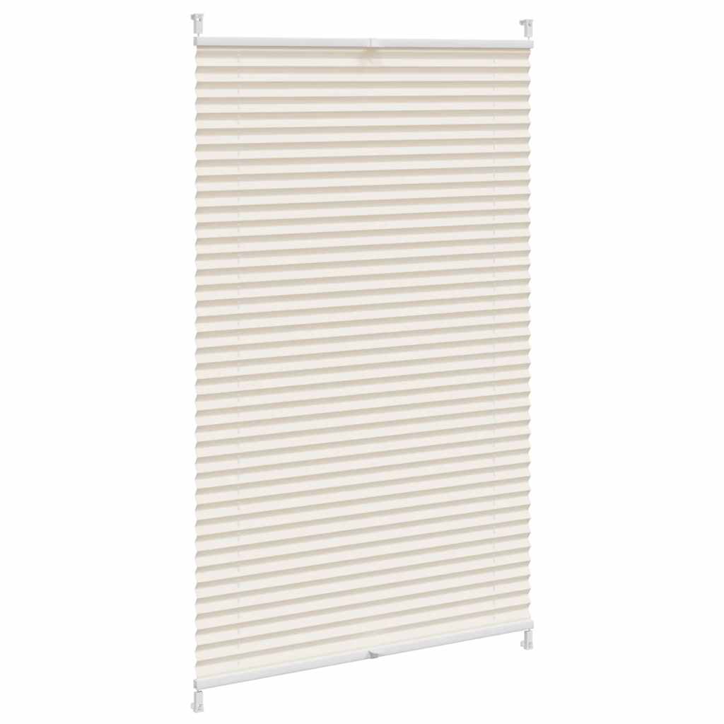 Vidaxl plissé rolgordijn 90x150 cm creme
