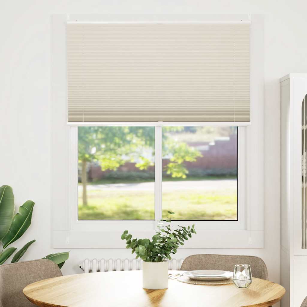 VidaXL Plissees 110x125cm creme