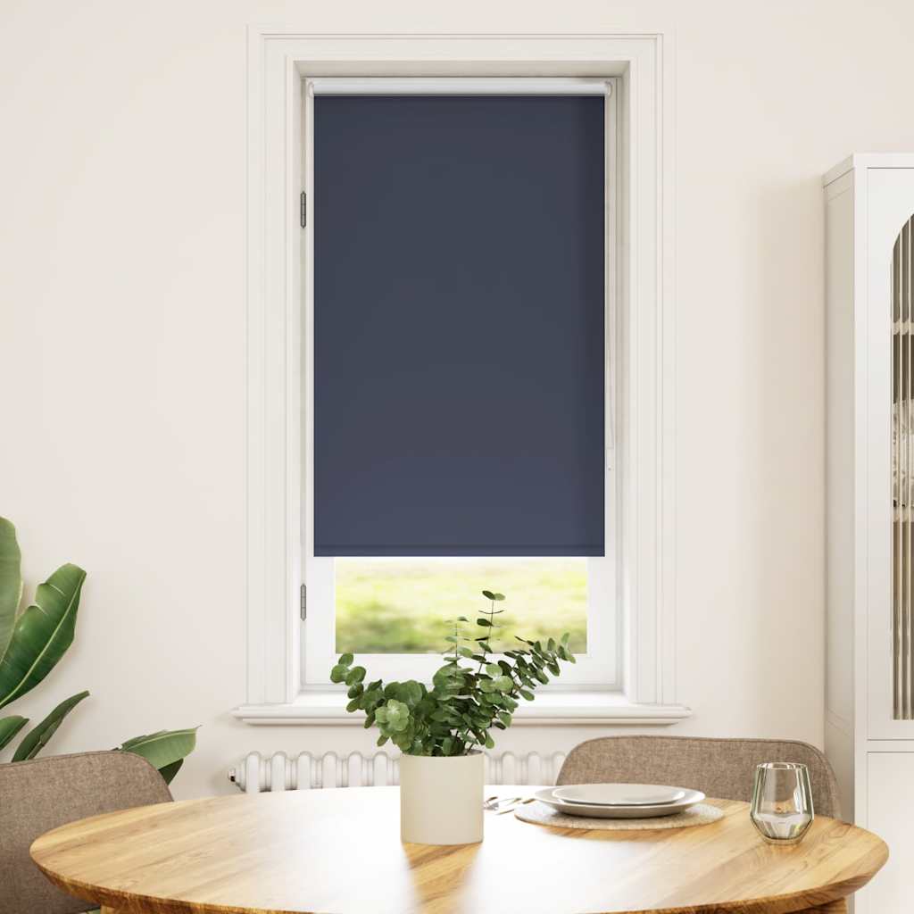 Vidaxl rolgordijn verduisterend 64,4 x 120 cm stofbreedte 60 cm marineblauw blauw