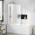 Vidaxl badscherm 3 panelen vouwbaar 141 x 132 cm