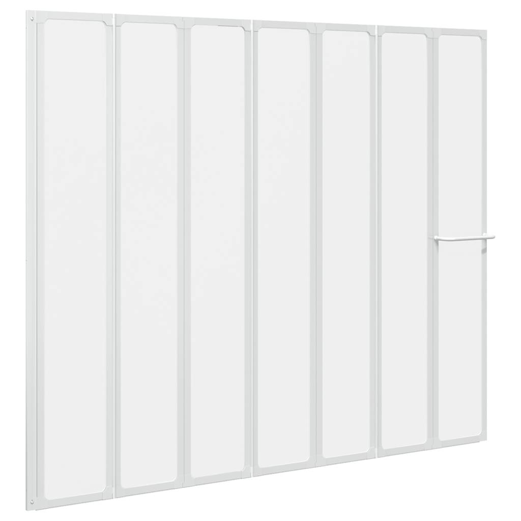 Vidaxl Dusch- und Badebildschirm 140 x 168 cm 7 Panels mit Handstand