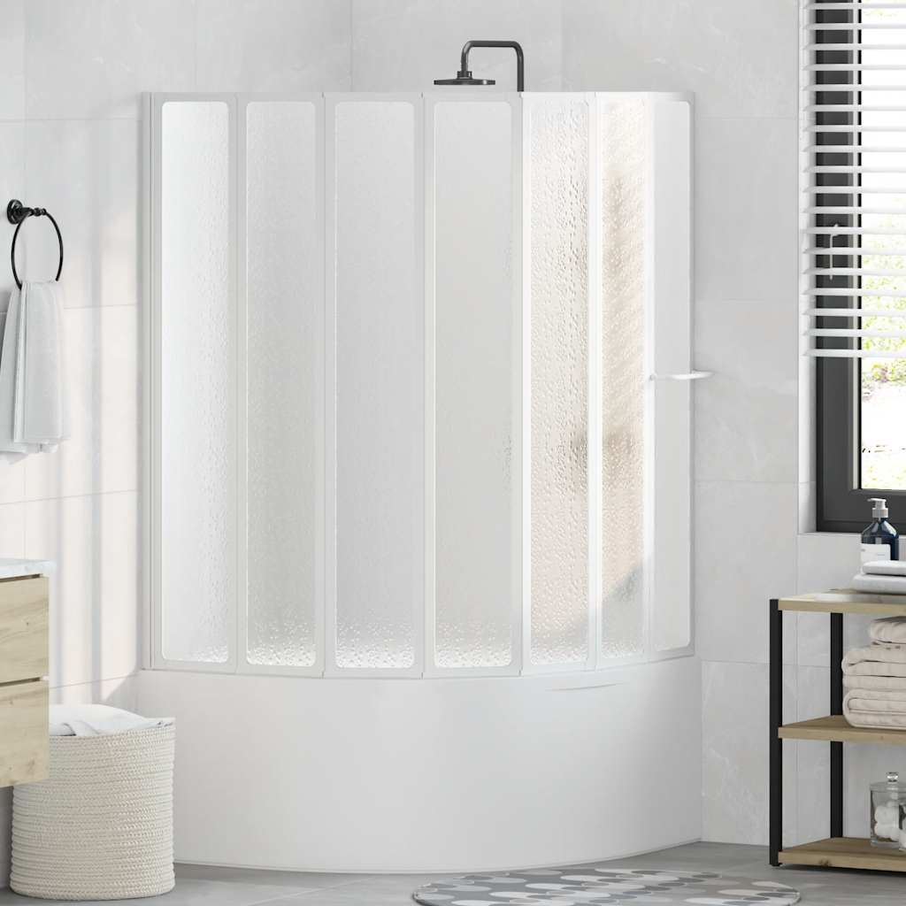 Vidaxl Dusch- und Badebildschirm 140 x 168 cm 7 Panels mit Handstand
