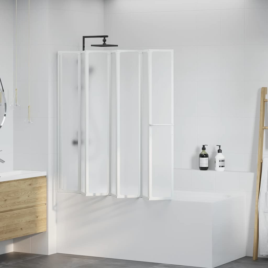 Vidaxl Dusch- und Badebildschirm 140 x 168 cm 7 Panels mit Handstand