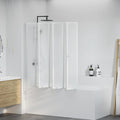 Vidaxl Dusch- und Badebildschirm 140 x 168 cm 7 Panels mit Handstand