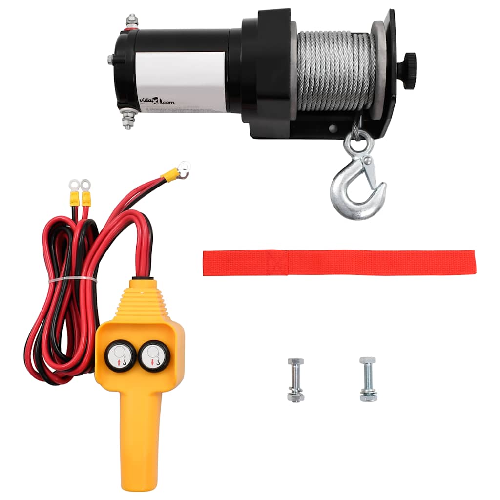 VidaXL Elektrowinde 12V 907 kg mit Fernbedienung