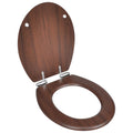 Vidaxx WC-Sitz mit Absenkautomatik, Design MDF, Braun