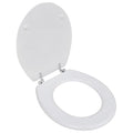 Vidaxl toiletbril simpel ontwerp mdf wit