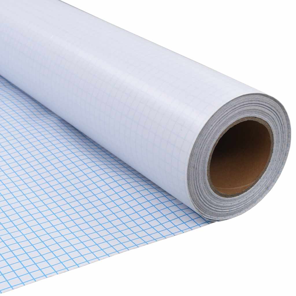 Vidaxl raamfolie mat 0,9x5 m pvc grijs
