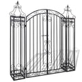 vidaXL Port Deko 112x20,5x134 cm Schmiedeeisen