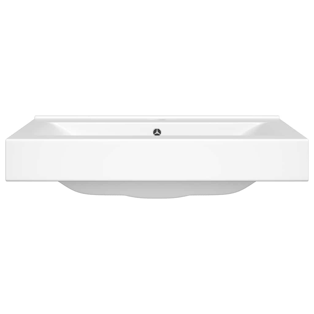 Vidaxl wastafel met kraangat rechthoekig 60x46 cm keramiek wit