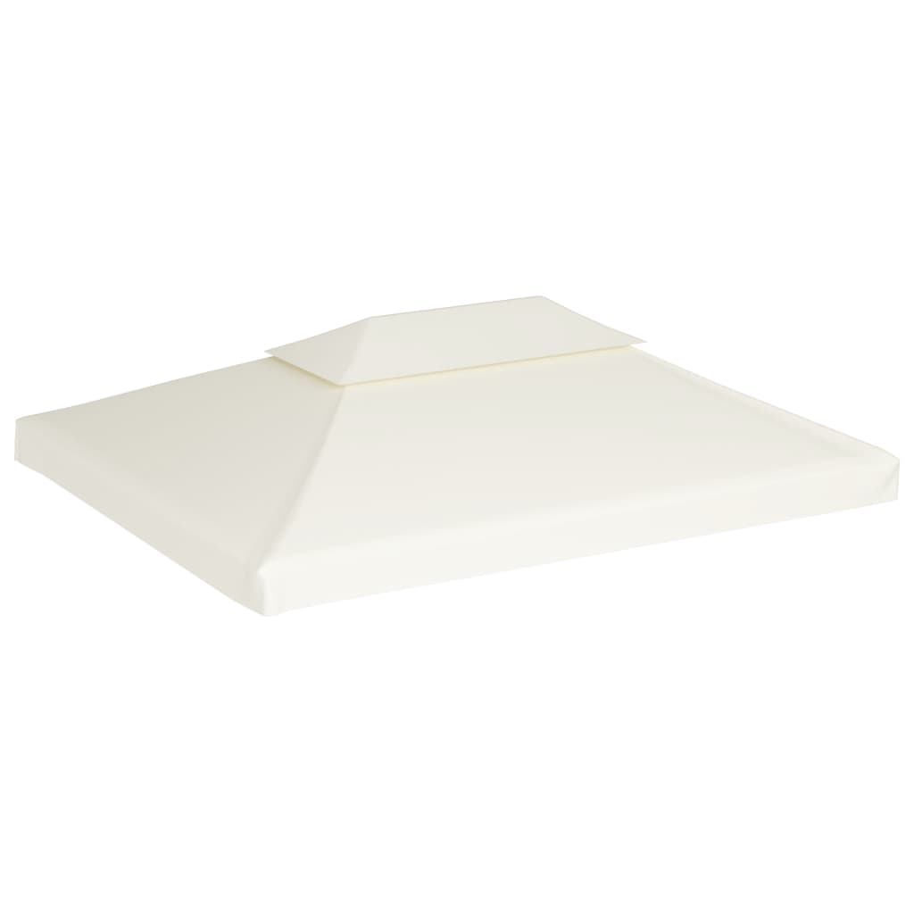 VidaXL Ersatz-Zeltplane für Pavillons, 310 g/m², 3 x 4 m, cremeweiß