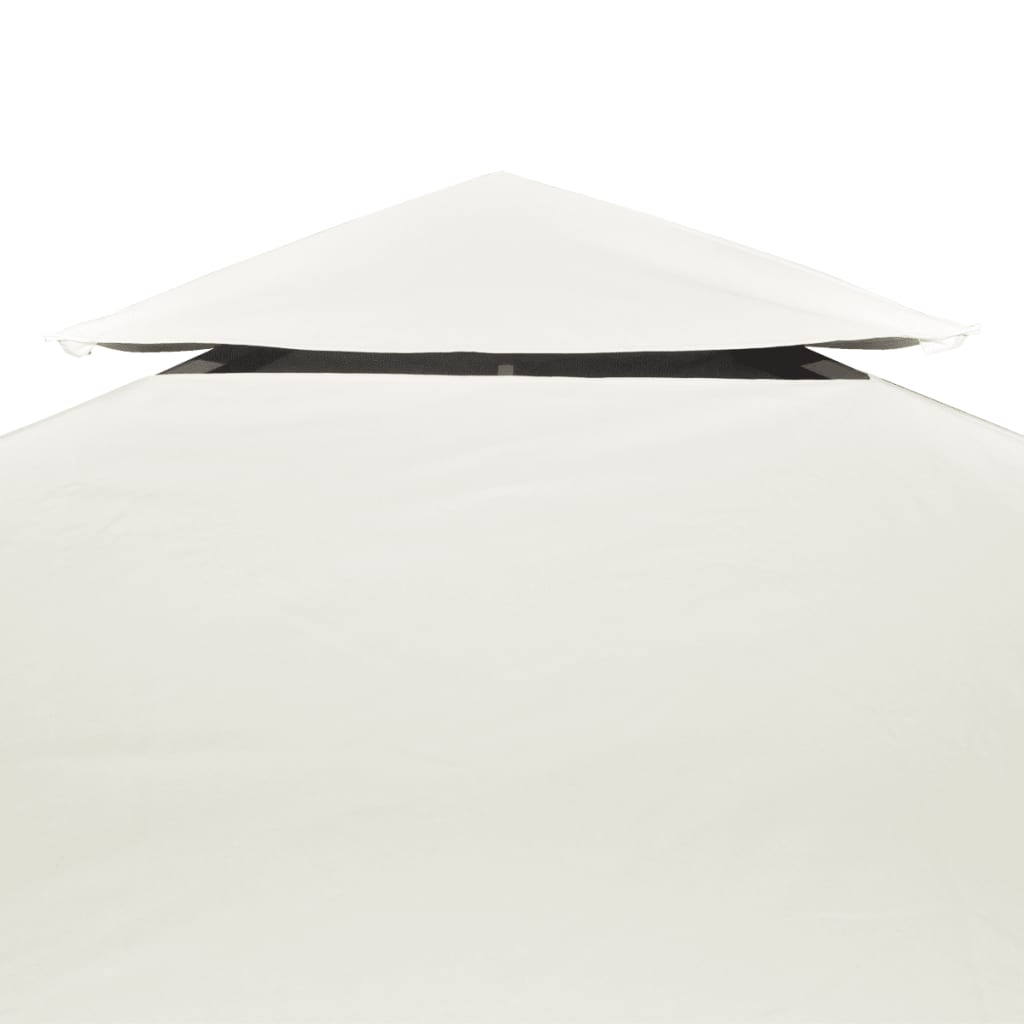 VidaXL Ersatz-Zeltplane für Pavillons, 310 g/m², 3 x 4 m, cremeweiß