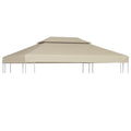 VidaXL Ersatz-Zeltplane für Pavillons, 310 g/m², 3 x 4 m, beige