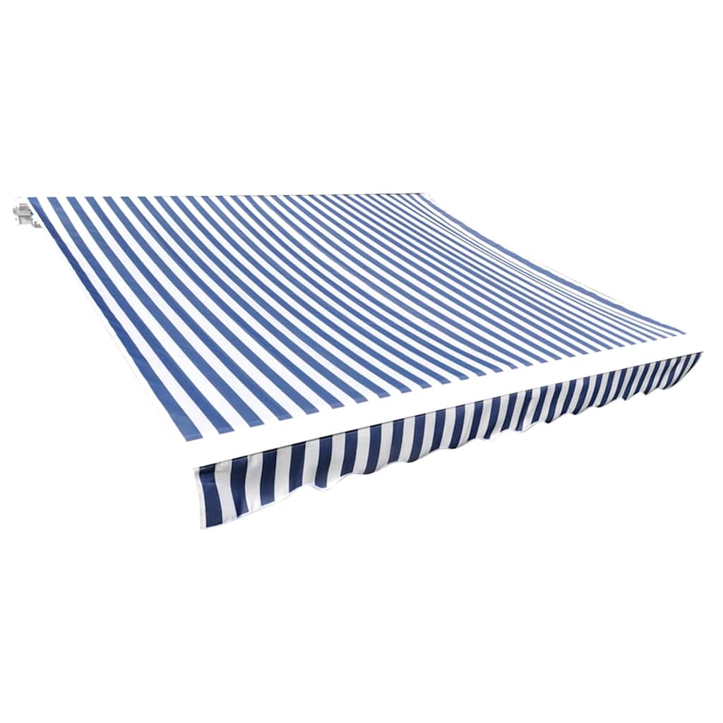 Vidaxl vervangingsdoek voor luifel 600x300 cm polyester blauw en wit