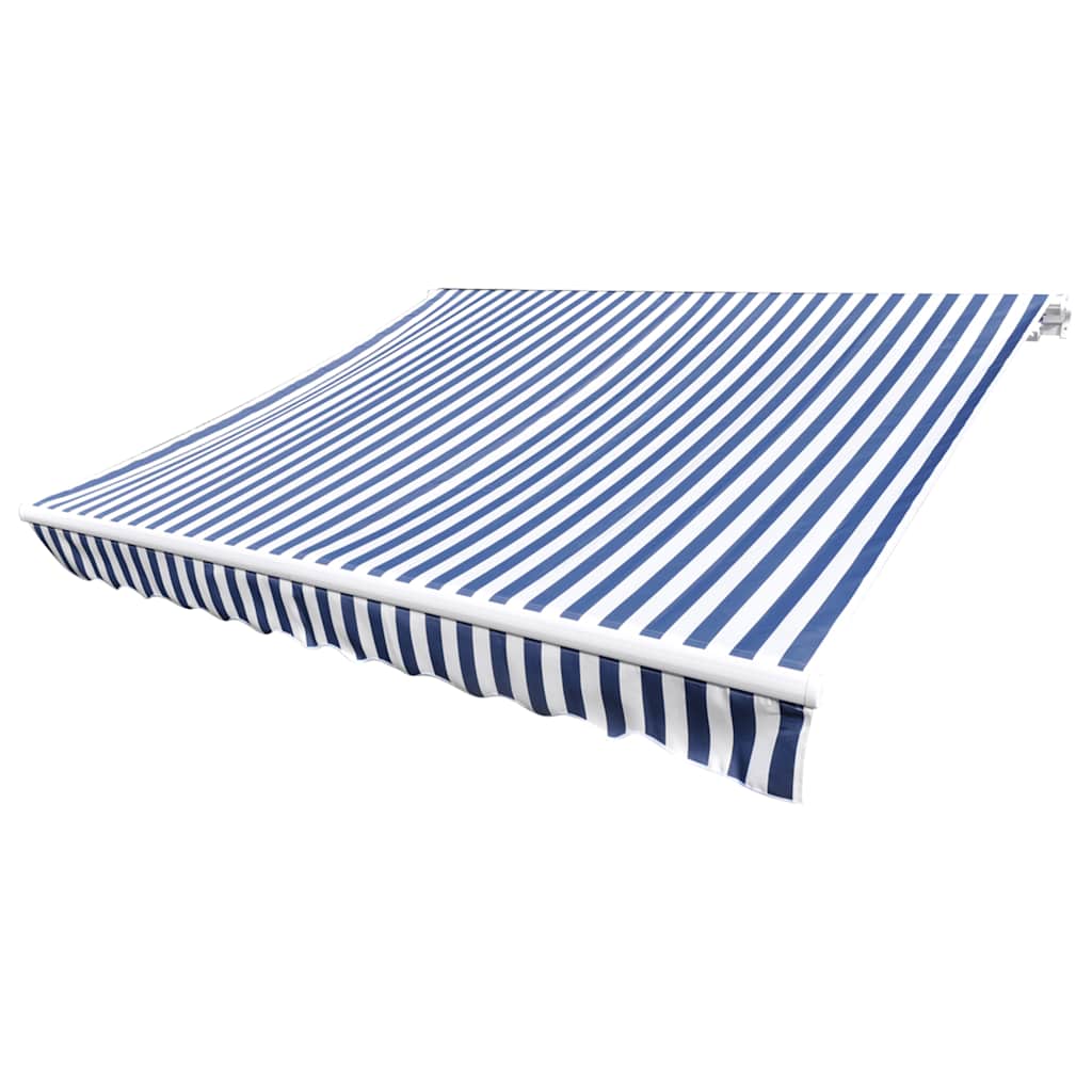 Vidaxl vervangingsdoek voor luifel 600x300 cm polyester blauw en wit