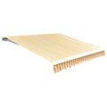 Vidaxl luifeldoek 3x2,5 m canvas zonnebloemgeel en wit