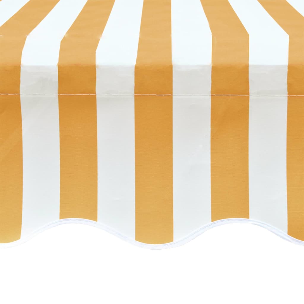 Vidaxl vervangingsdoek voor luifel 400x300 cm polyester geel en wit