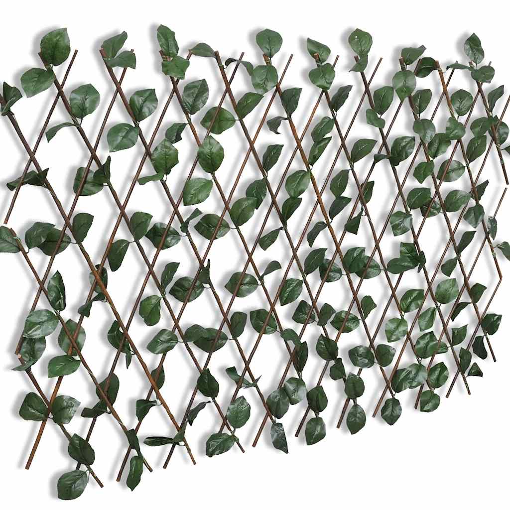 Vidaxl tuinlatwerk 5 st met kunstbladeren 180x90 cm wilg