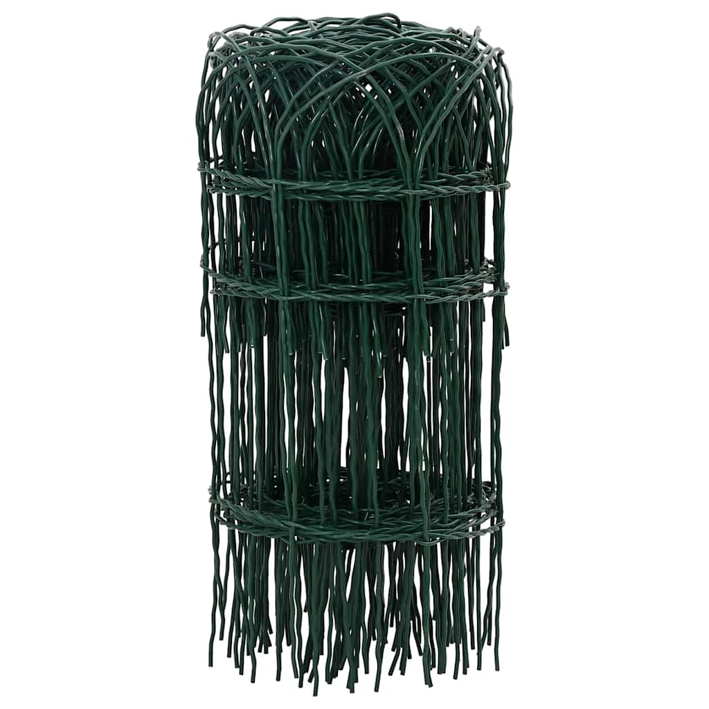 Vidaxl borderafscheiding 25x0,4 m gepoedercoat ijzer