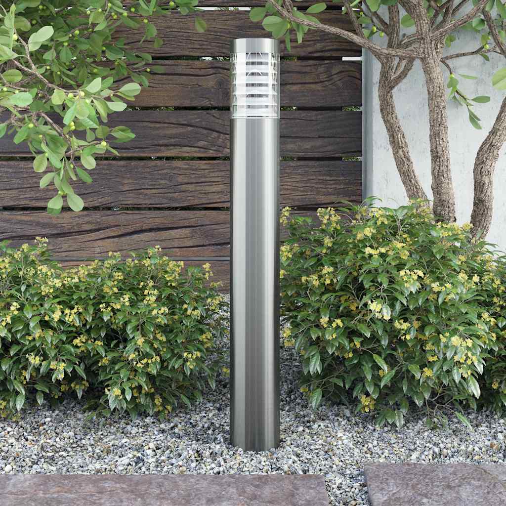 VidaXL Zylindrische LED-Gartenleuchte aus Edelstahl