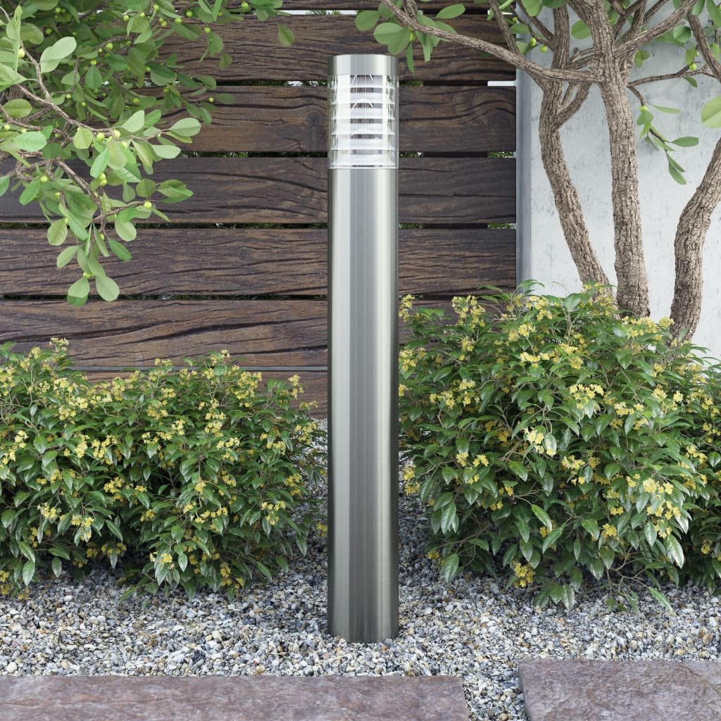 VidaXL Zylindrische LED-Gartenleuchte aus Edelstahl