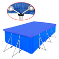 VidaXL Schwimmbadabdeckung rechteckig 90 g/m² 394x207 cm pe