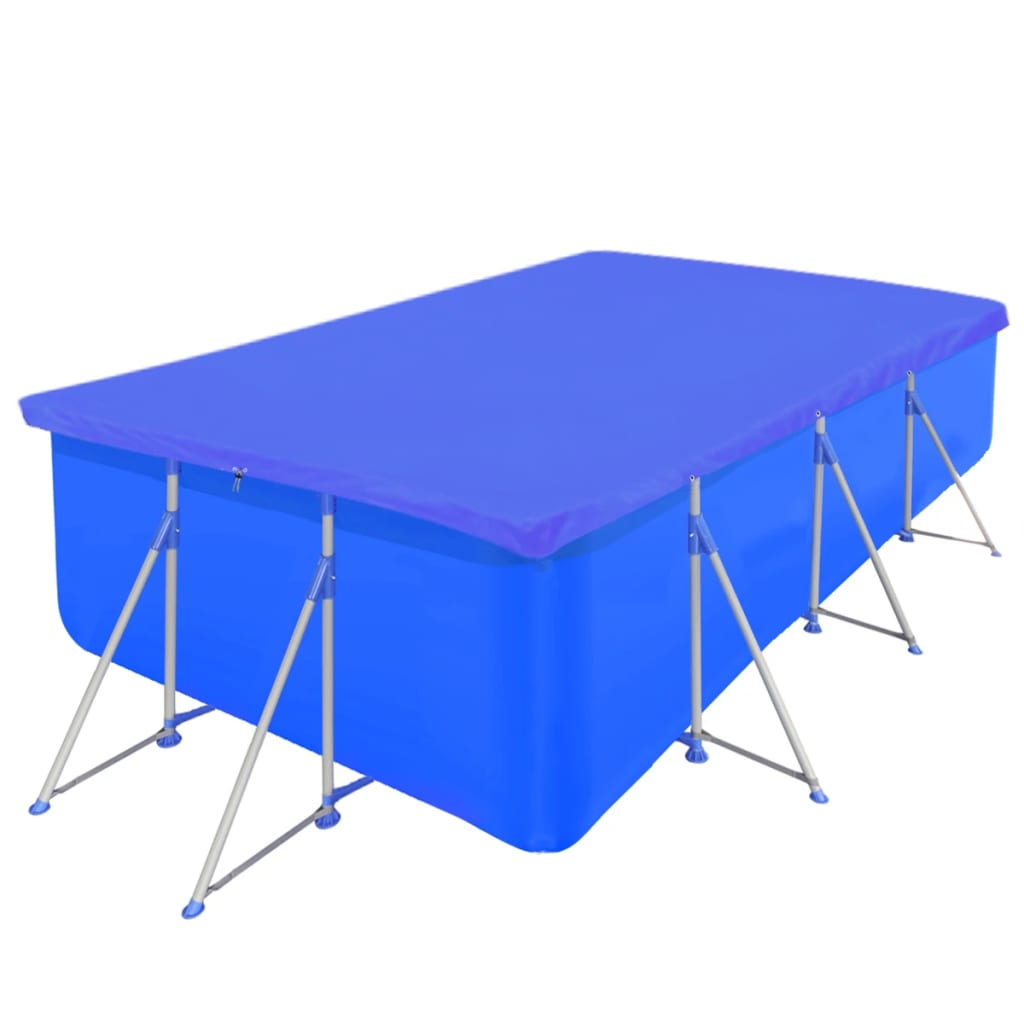 VidaXL Schwimmbadabdeckung rechteckig 90 g/m² 394x207 cm pe