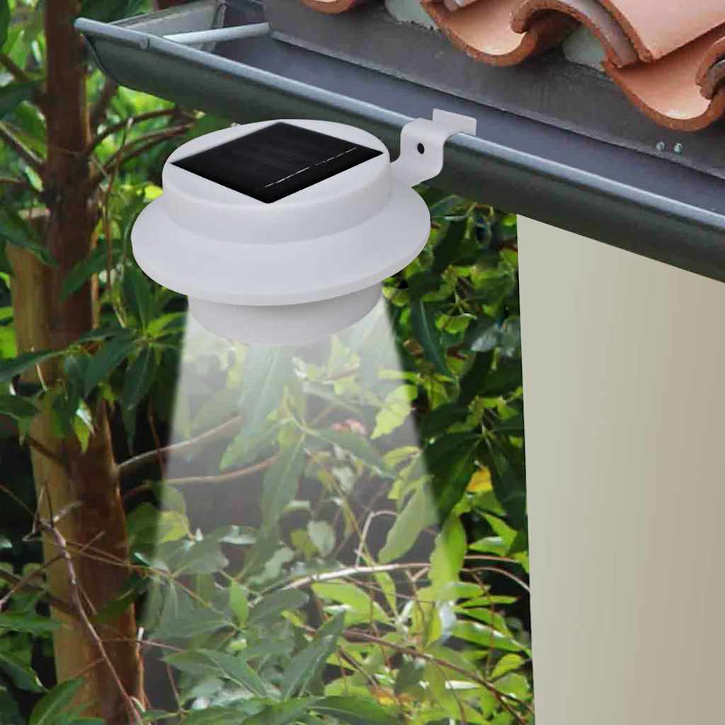 VidaXL Solar-Außenlampen-Set, 6-teilig, Weiß