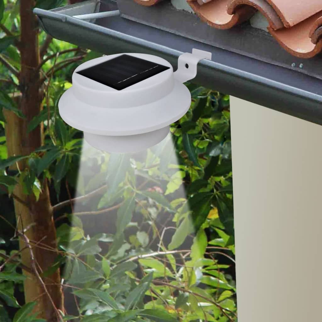 VidaXL Solar-Außenlampen-Set, 6-teilig, Weiß