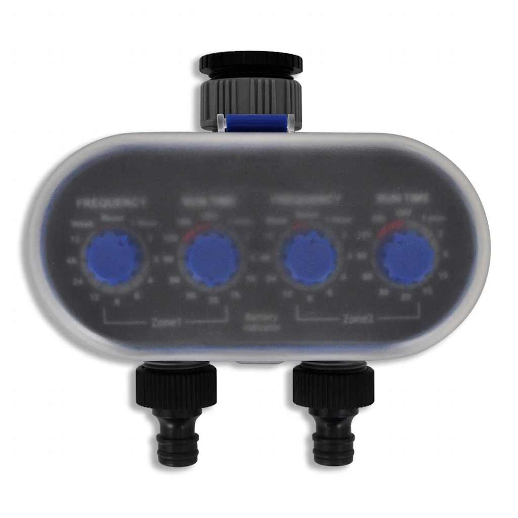 VidaXL Elektrische Bewässerungsuhr (2 Ausgänge)