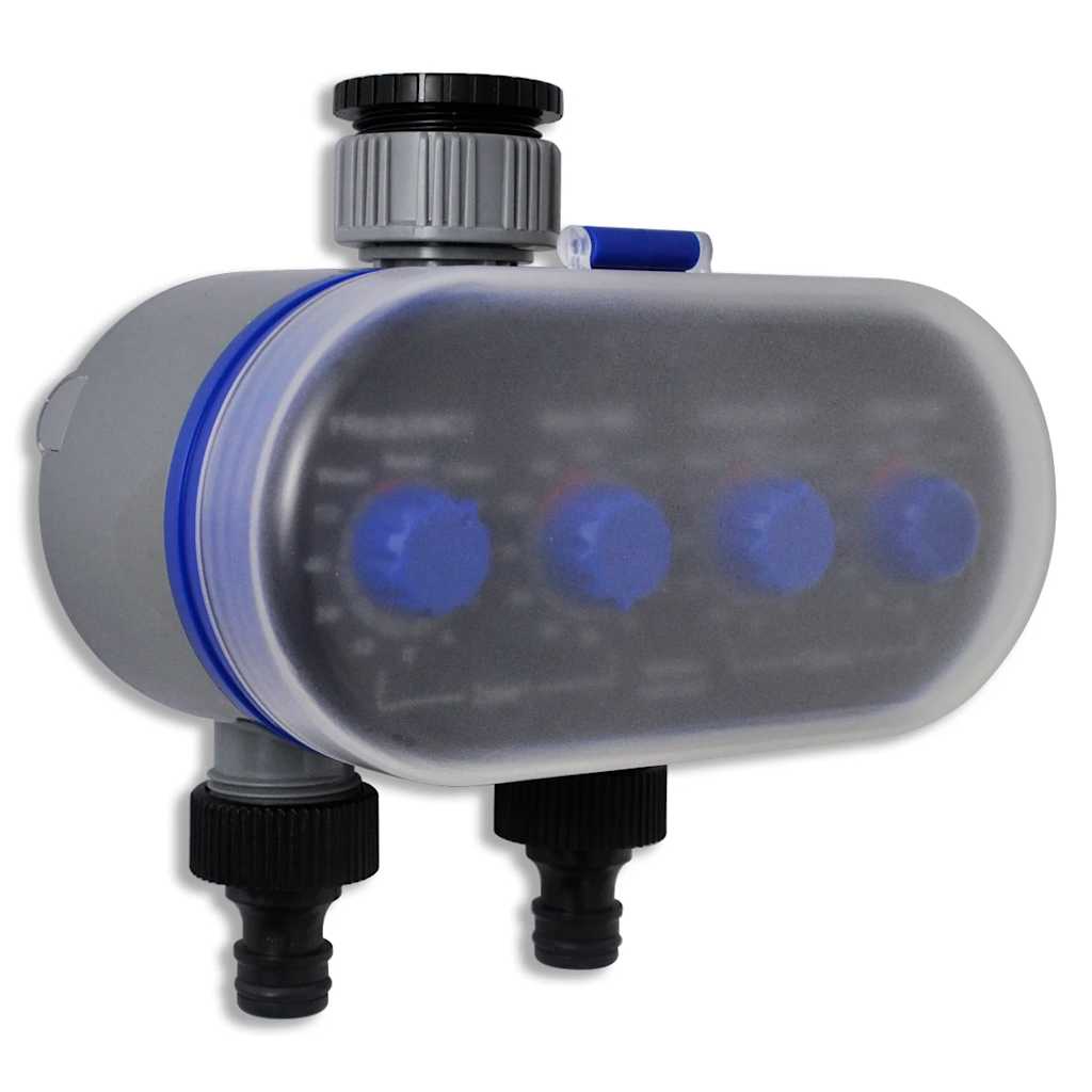 VidaXL Elektrische Bewässerungsuhr (2 Ausgänge)