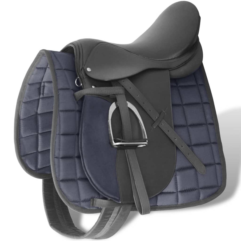 VIDAXL ECHTES LEDER-FAHRRAD-NAHE 17,5 12 cm (5-in-1-Set, schwarz)