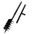 VidaXL Erdbohrer mit Griff und Schraubenkopf 150 mm (Schwarz)
