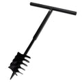 VidaXL Erdbohrer mit Griff und Schraubenkopf 180 mm (Schwarz)