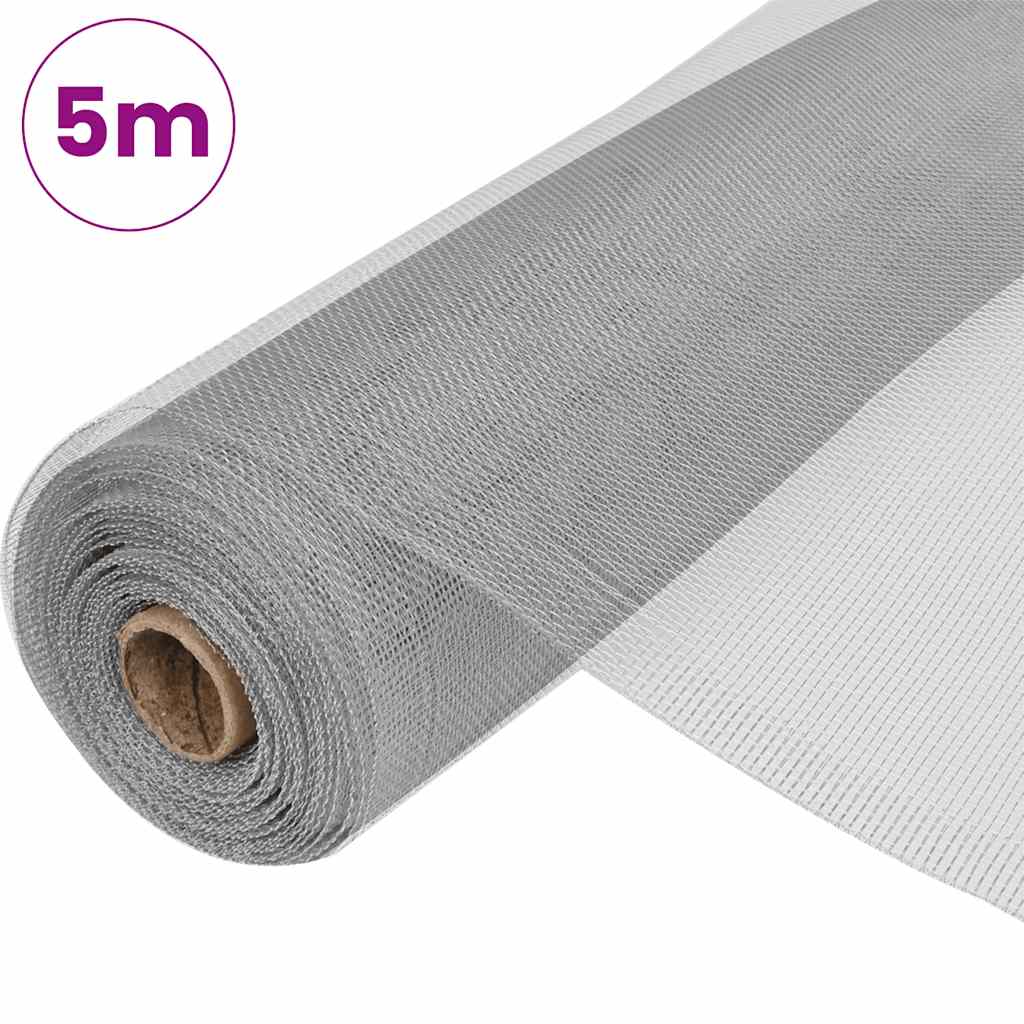 VidaXL Mesh 100x500 cm Aluminium Silberfarben