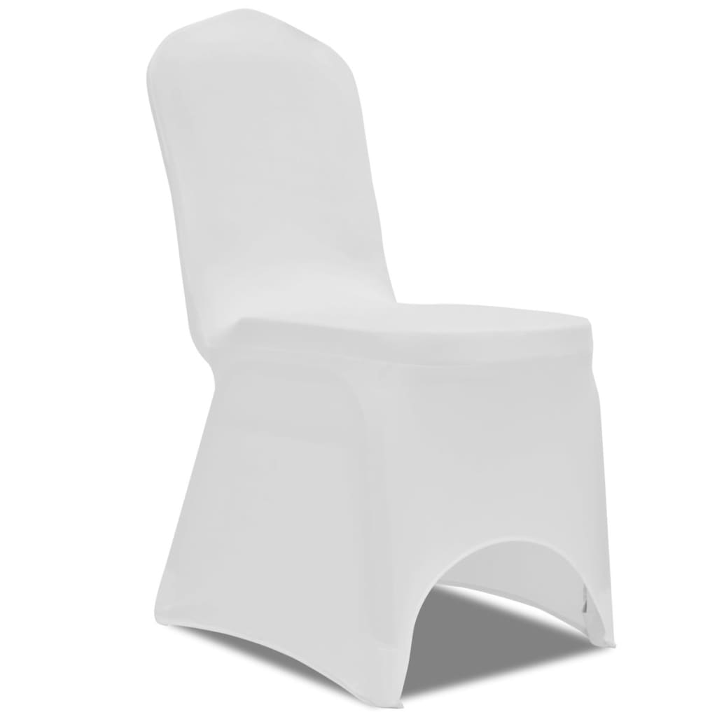 VidaXL Stuhlhussen Stretch Weiß (50 Stück)