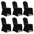 VidaXL Stuhlhussen Stretch Schwarz (6 Stück)