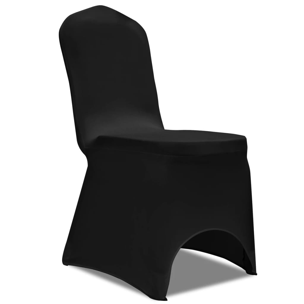 VidaXL Stuhlhussen Stretch Schwarz (6 Stück)