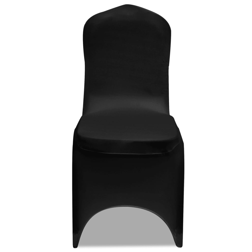 VidaXL Stuhlhussen Stretch Schwarz (6 Stück)